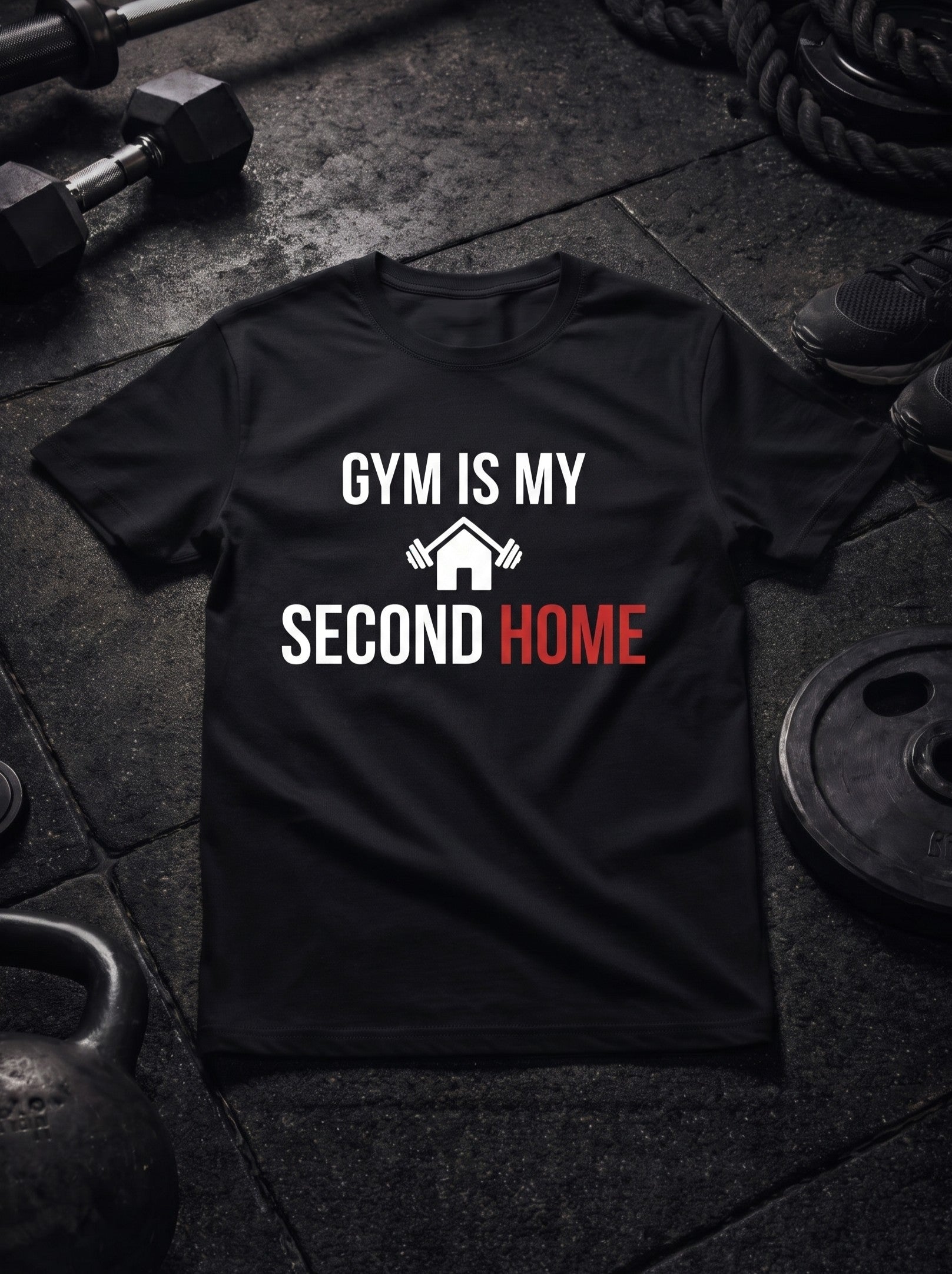 Gym Is My Second Home Tee